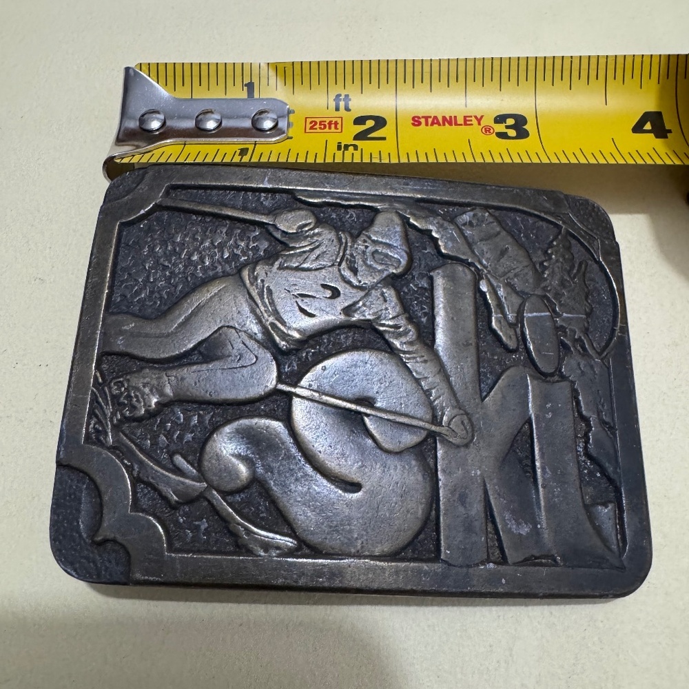 Vintage SKI belt buckle